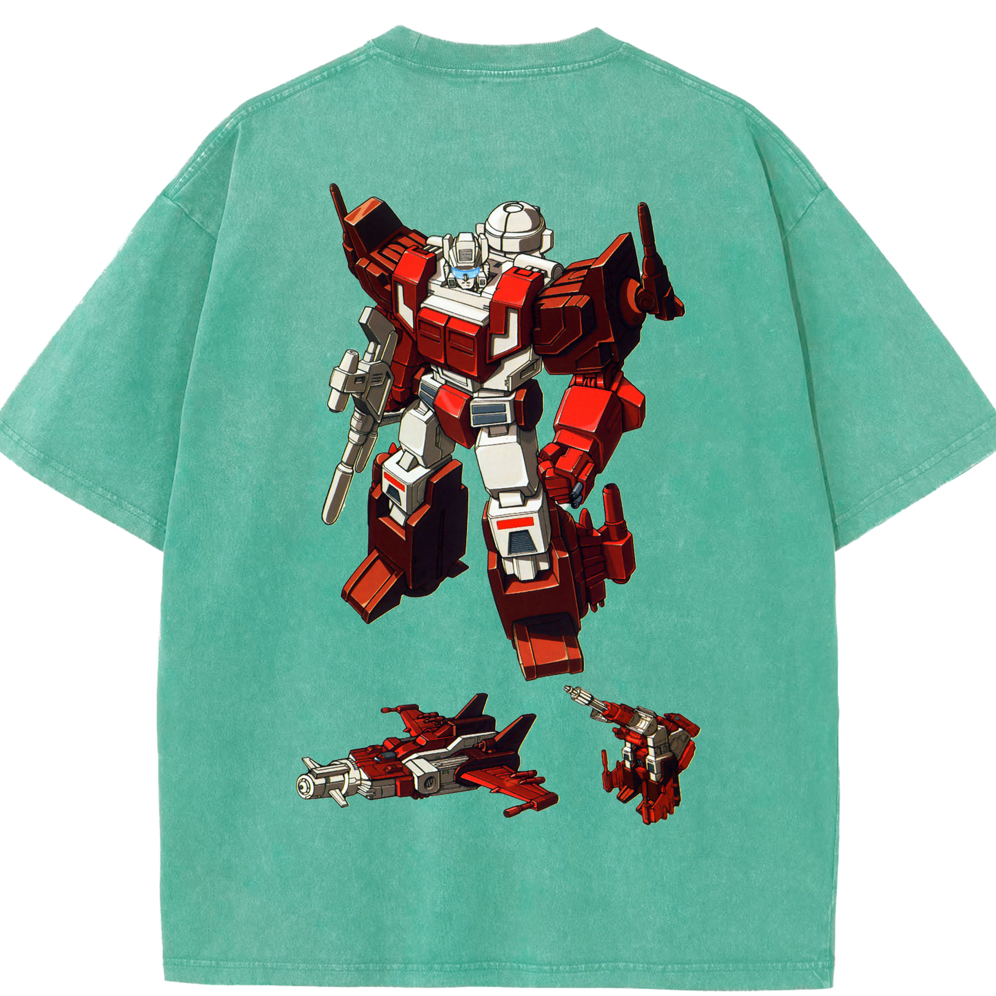（画像用）  綿100% ヴィンテージ風 半袖Tシャツ（背面プリント）
